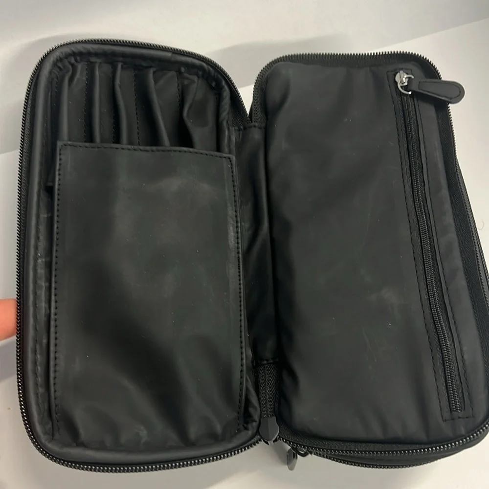 Christian Dior Large Double Zip Compartment Make Up Clutch Bag